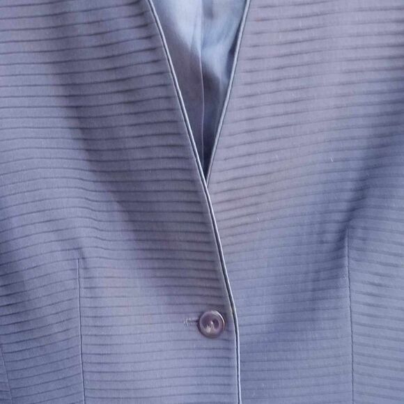 Stunning Talbots Navy Silk Textured Jacket size 4 - Picture 13 of 13